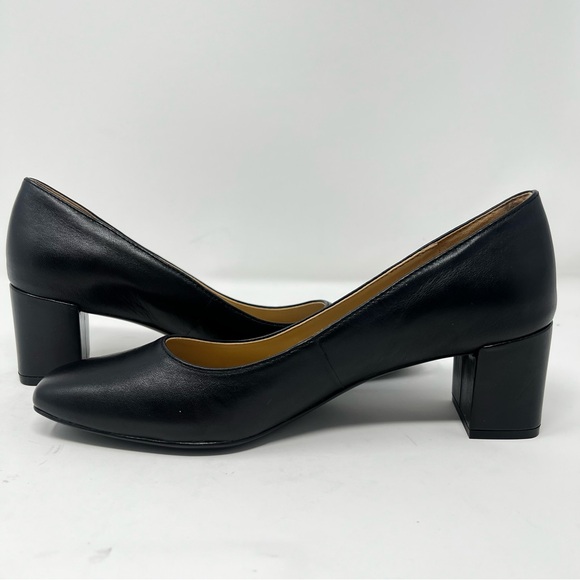 Naturalizer Black Leather Heels - Picture 2 of 8